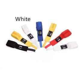 Boxing Bandage Elastic Boxing Hand Wrap Muay Thai Fighting (Option: White-1.5meters one piece)