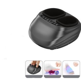 Household Automatic Kneading Heating Foot Foot Massager (Option: Black Basic Style-EU)
