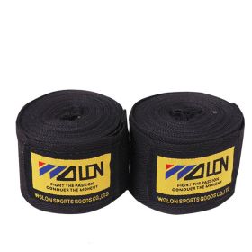 Boxing Bandage Elastic Boxing Hand Wrap Muay Thai Fighting (Option: Black-3 M Two)