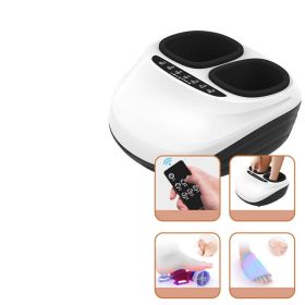 Household Automatic Kneading Heating Foot Foot Massager (Option: White Basic Style-EU)