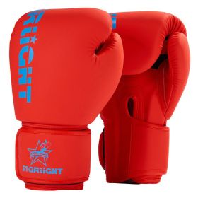 Sanda Muay Thai Fighting Gloves Training Fitness Equipment (Option: Blue red-6oz)