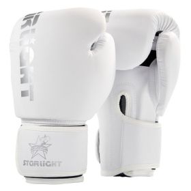 Sanda Muay Thai Fighting Gloves Training Fitness Equipment (Option: White-6oz)